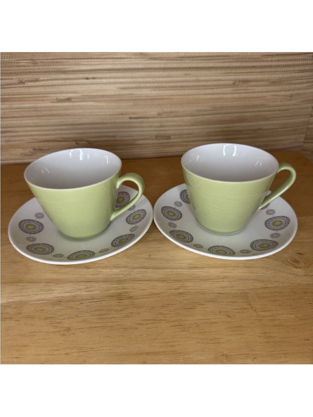 Vintage MCM Johnson Bros Contempo Stonecraft Starlet Tea Cup and Saucer Set